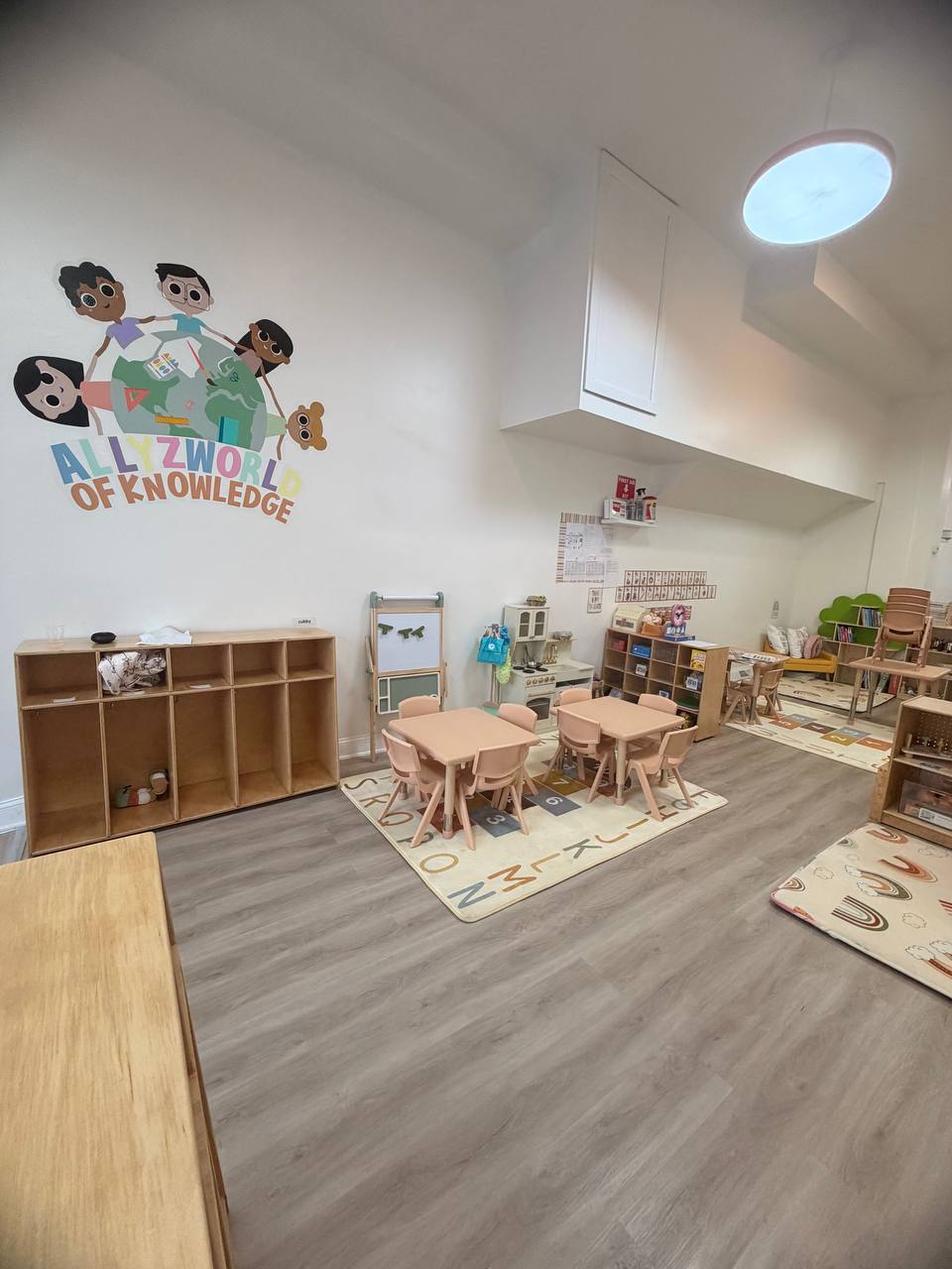 Bright classroom inside Allyz World of Knowledge